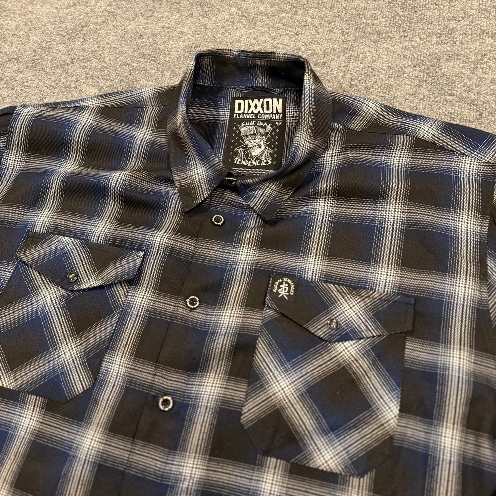 Dixxon Flannel Co Suicidal Tendencies Plaid Shirt Mens 4XL